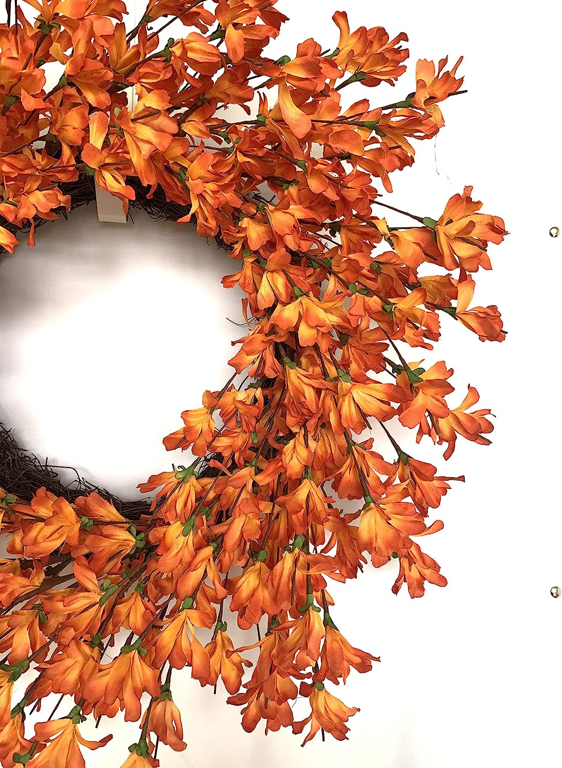 Fall Forsythia Wreath - 24" Vibrant Floral Décor