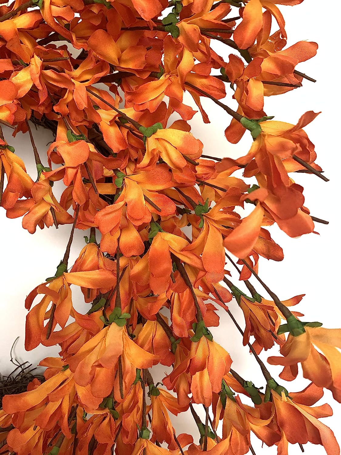 Fall Forsythia Wreath - 24" Vibrant Floral Décor