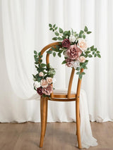 Dusty Rose Pink Cream Wedding Floral Swag Welcome Signs Decor Swag Set 2