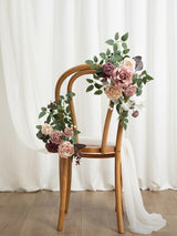 Wedding Floral Swag Two Piece For Welcome Sign Backdrop Dusty Rose Mauve
