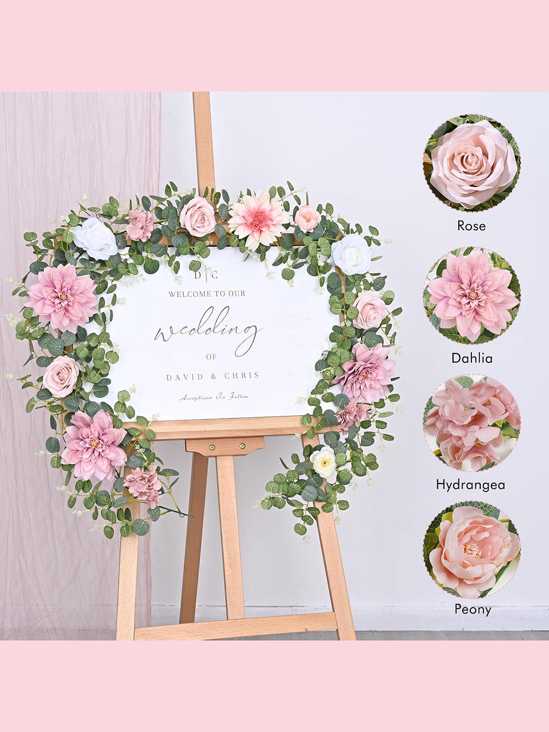 Artificial Flower Garland 6.07 - Wholesale