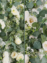 White Rose Eucalyptus Garland 2 Pack 13Ft Wedding Centerpieces