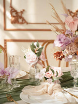 Blush Wedding Centerpieces Floral Decor Mini Bridesmaid Bouquets Set Of 6 Dusty Pink Rose