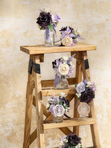 Lilac Mini Bridesmaid Bouquets 6-Pack For Wedding Centerpieces
