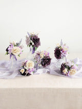 Lilac Mini Bridesmaid Bouquets 6-Pack For Wedding Centerpieces