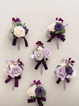 Lilac Mini Bridesmaid Bouquets Set of 6 Lavender Wedding Centerpieces