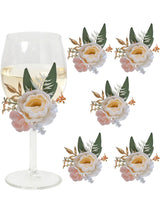 Champagne Wedding Centerpieces Artificial Wine Cup Flower Set 6Pcs Wedding Decor