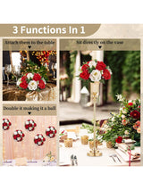 Artificial Flower Ball Centerpiece Set 2 Pcs for Wedding Table Decor