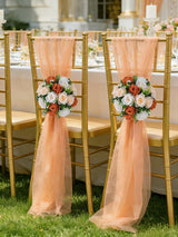 Terracotta Rose Kissing Ball Centerpieces For Wedding 2 Pcs