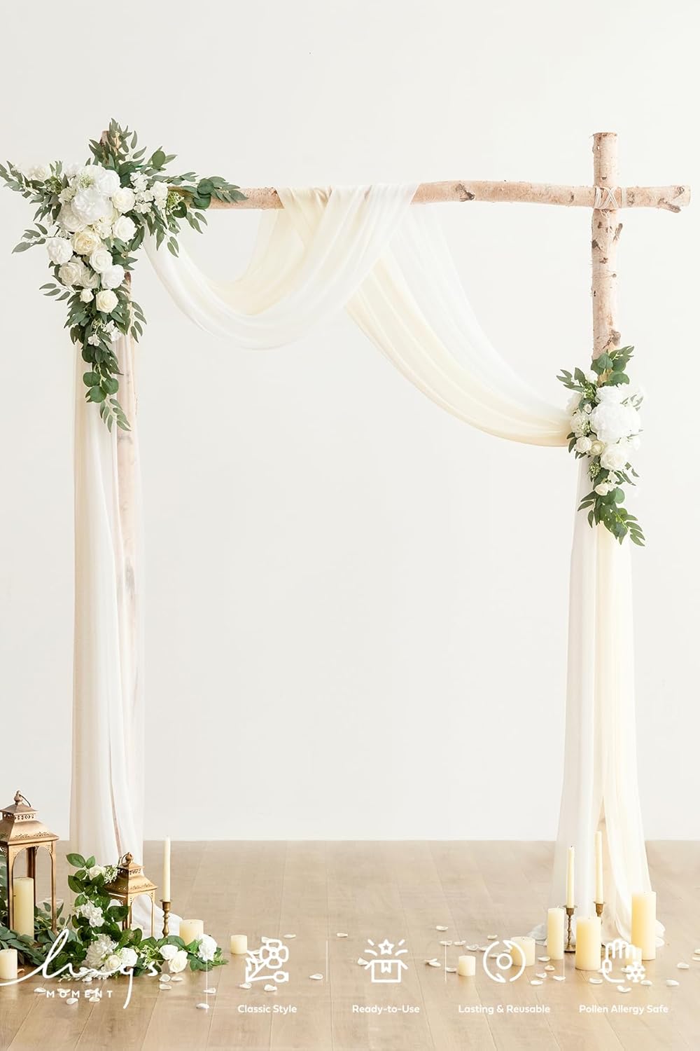 Artificial Wedding Arch Flowers Kit Pack of 4 Backdrop Decor