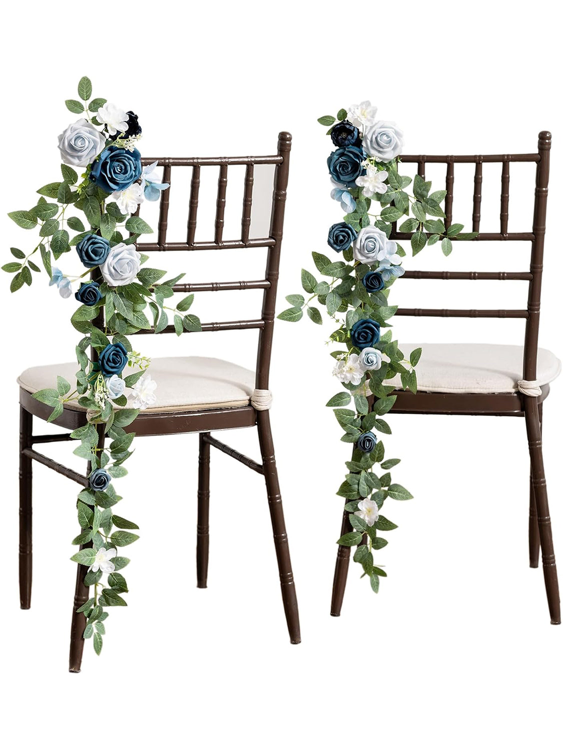 Dusty Blue Navy Pew Flowers Aisle Decor 10pcs 6.5*30 Inch