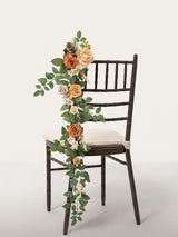 Apricot And Cream Pew Flowers Wedding Aisle Decorations 10 Pcs