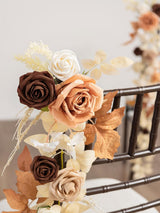 Terracotta Pew Flowers 10pcs Wedding Chair Aisle Decorations Garland
