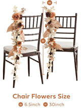 Terracotta Pew Flowers 10pcs Wedding Chair Aisle Decorations Garland