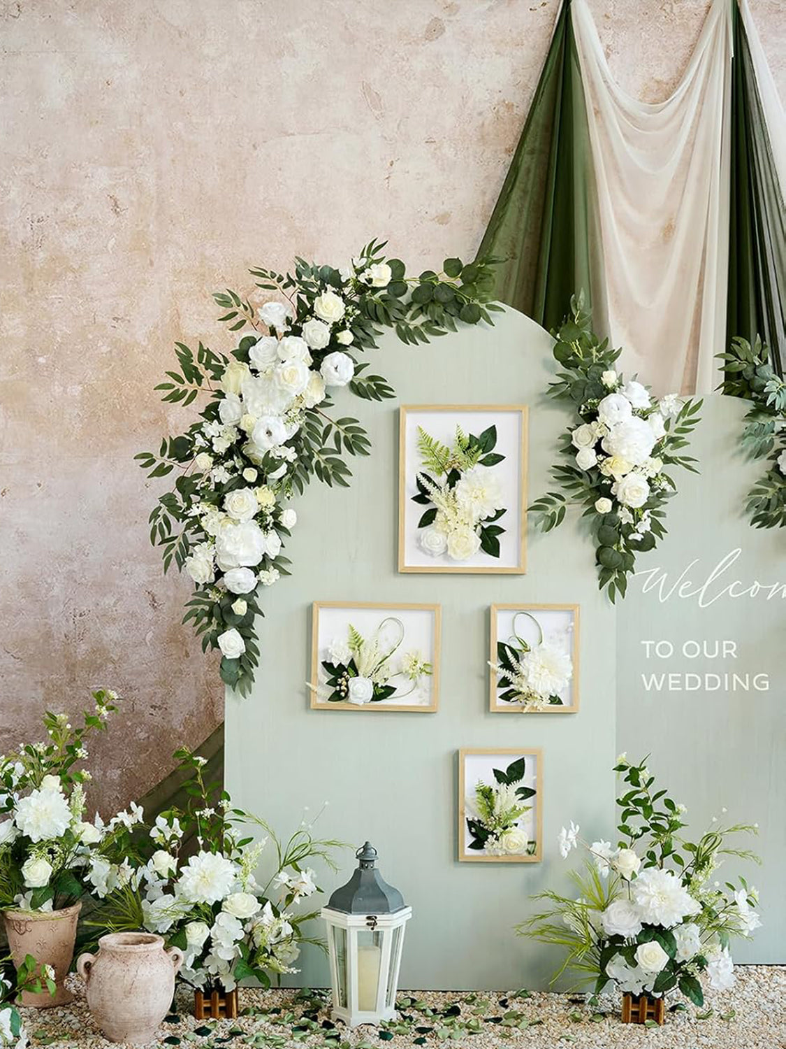 Lily White & Olive Artificial Valley Flowers Aisle Decorations Valley4pc