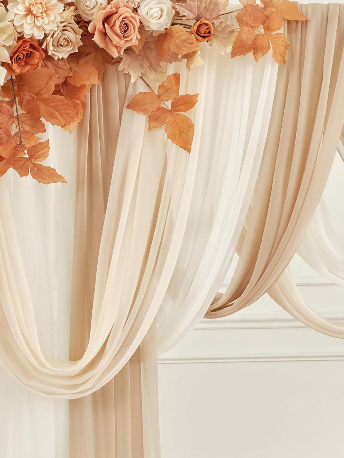 Artificial Flowers Kit for Wedding Arch Decor Silk Floral Arrangements Pack of 5