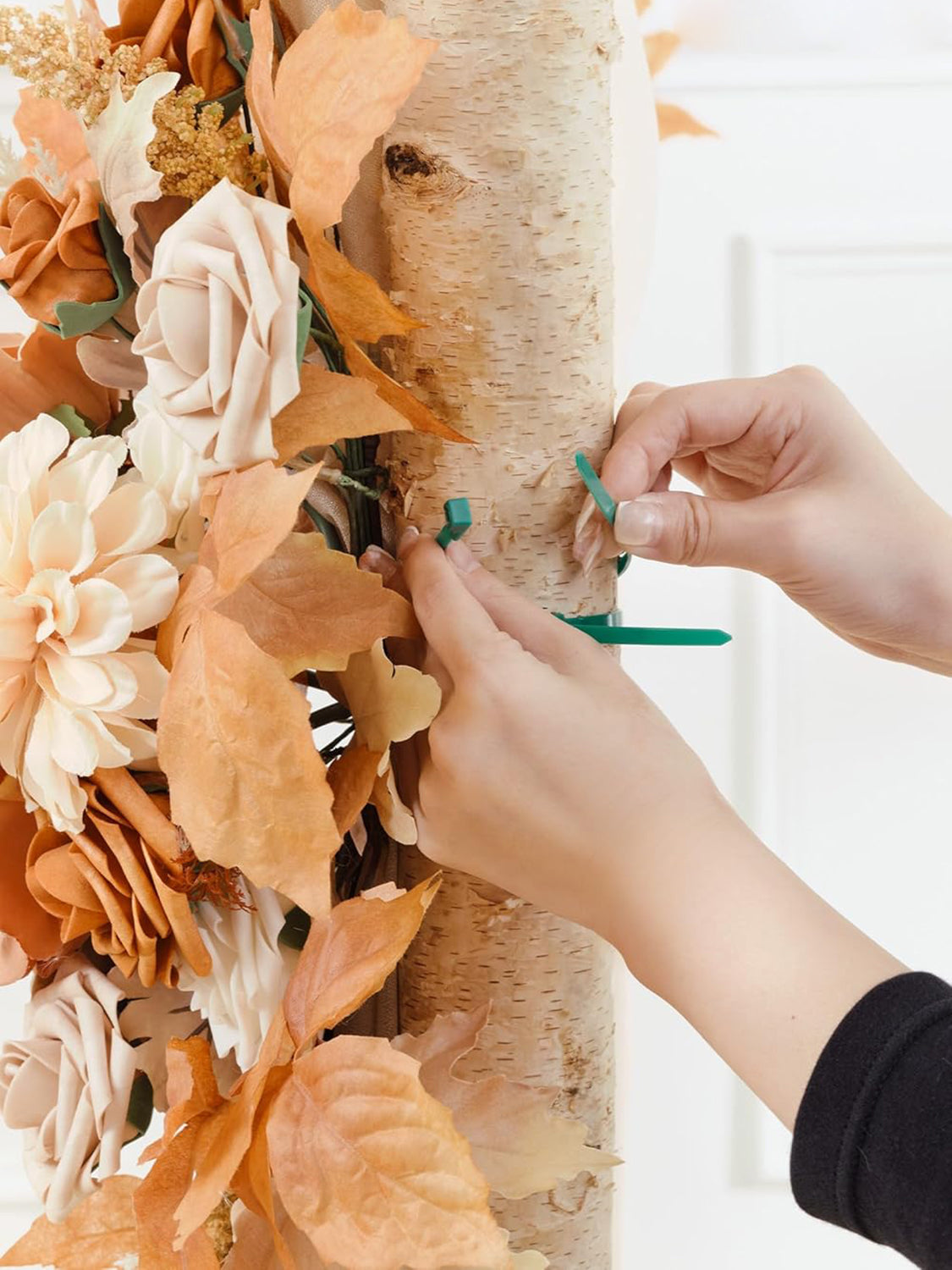 Artificial Flowers Kit for Wedding Arch Decor Silk Floral Arrangements Pack of 5