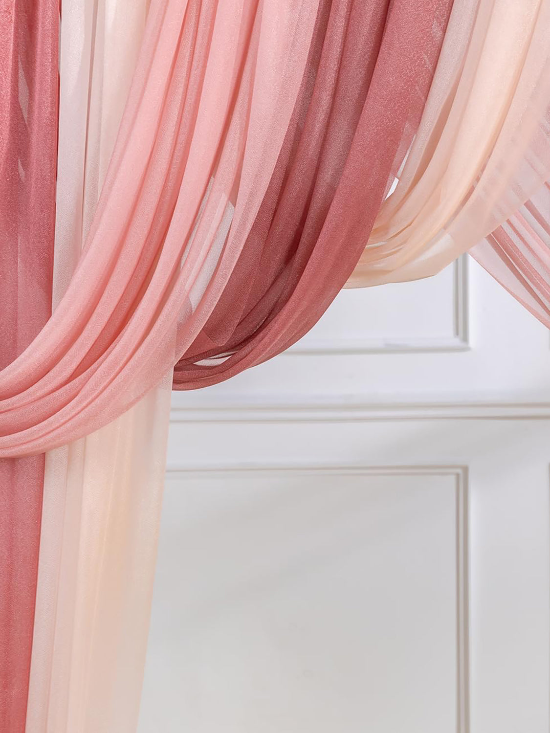 Dusty Rose Cream Artificial Flowers Wedding Arch Kit Pack Of 5