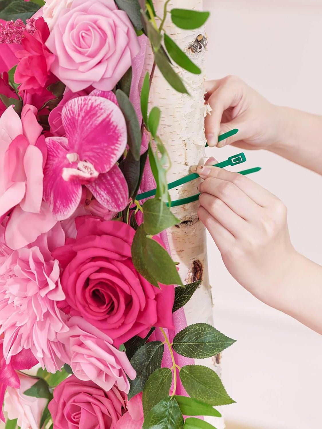 Artificial Silk Floral Arch Decorations Pack Of 5 For Wedding Backdrop