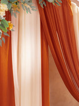 Terracotta Silk Floral Arrangements For Wedding Arch Pack Of 5