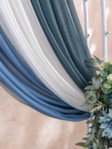 Afloral Dusty Blue Silk Artificial Flowers Kit Pack Of 5 For Wedding Arch Decor