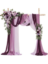 Lavender & Plum Artificial Flowers For Wedding Arch 5 Pack Silk Arrangements
