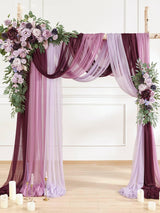Lavender & Plum Artificial Flowers For Wedding Arch 5 Pack Silk Arrangements