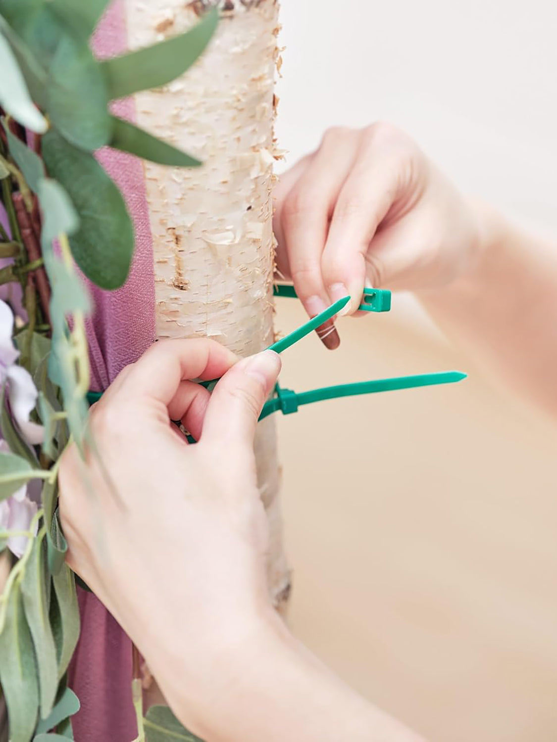 Lavender & Plum Artificial Flowers For Wedding Arch 5 Pack Silk Arrangements