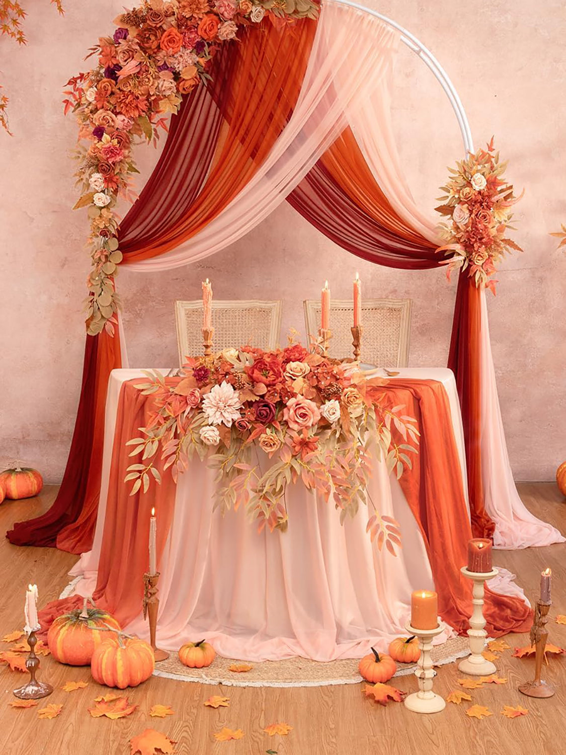 Maplered Artificial Silk Arch Flowers Kit 5 Pack for Wedding Backdrop