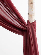 Burgundy and Navy Floral Arch Flowers With Drapes Kit Pack of 4 for Weddings