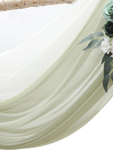 Artificial Floral Arch Kit With Drapes Pack Of 4 For Wedding Backdrop