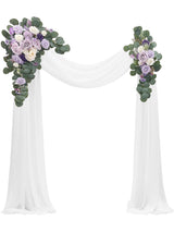 Lilac And Cream Artificial Floral Arch Kit Pack of 4 For Wedding Backdrop