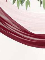 Marsala & Blush Artificial Floral Arch Kit Pack of 4 for Wedding Backdrops