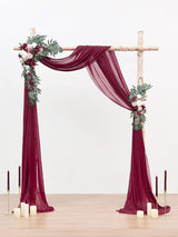 Artificial Floral Arch Kit With Drapes Pack of 4 for Wedding Backdrop Decoration