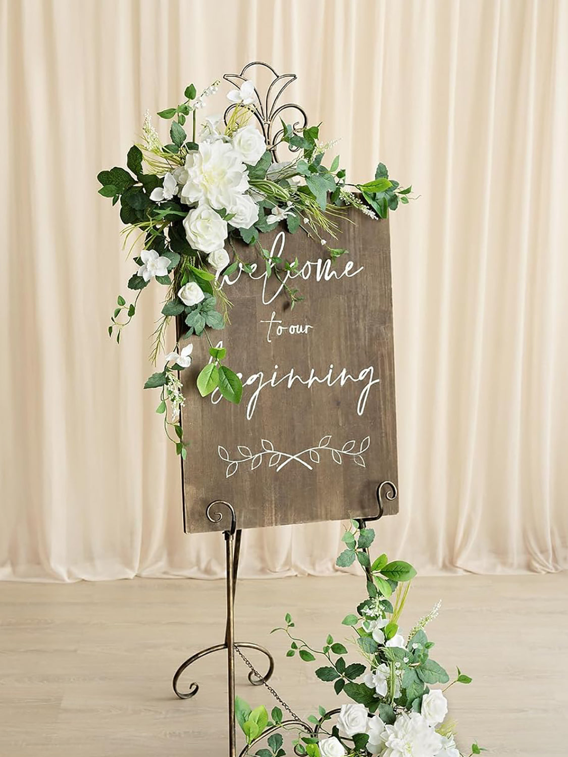 Lily of the Valley 2pc Artificial Floral Swag for Wedding Arches