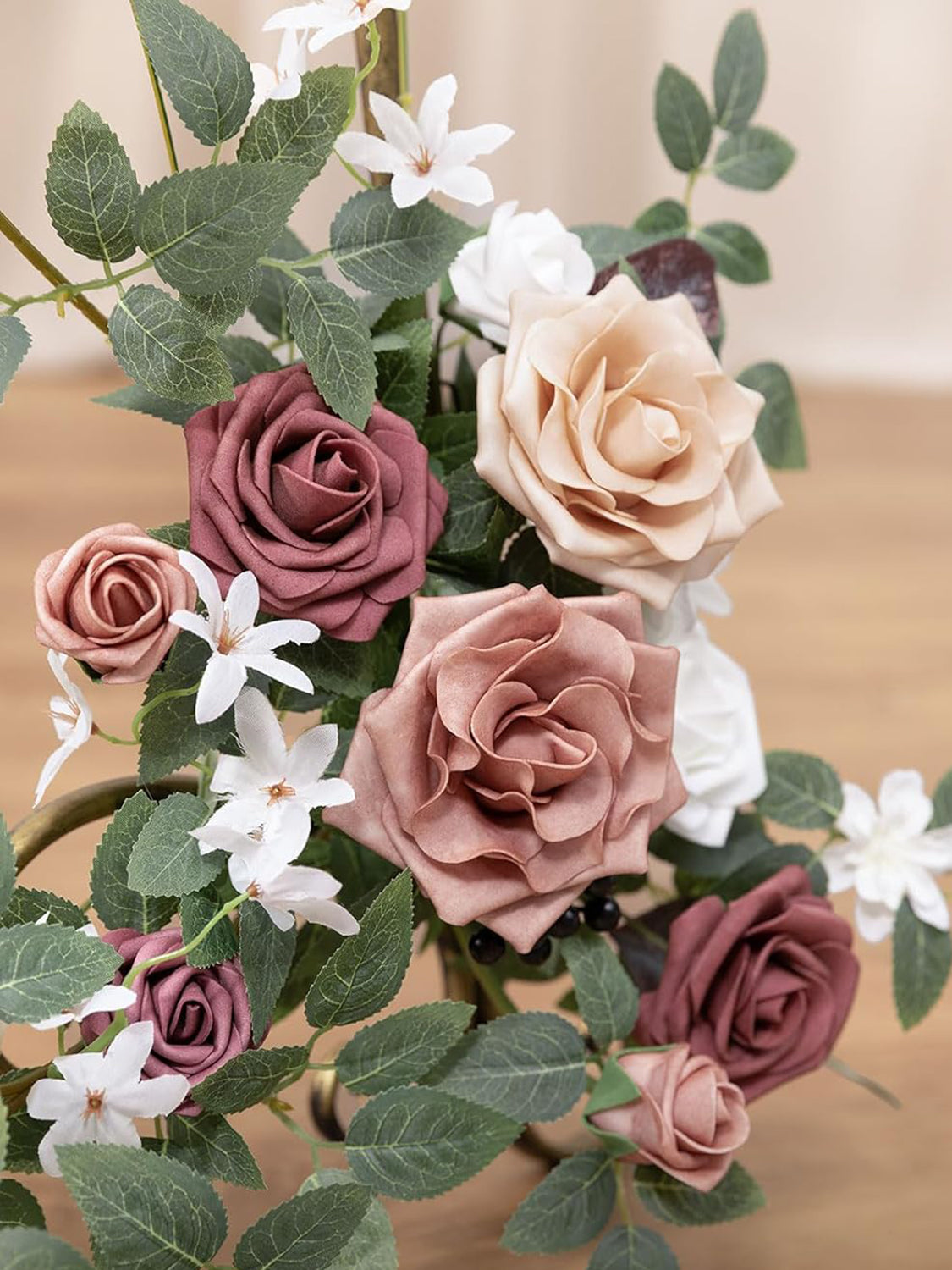 Artificial Floral Swag Set for Wedding Arch Decor 2 Pieces