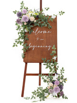 Lilac & Gold Wedding Artificial Floral Swag 2-Piece Arch Backdrop
