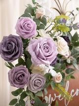 Lilac & Gold Wedding Artificial Floral Swag 2-Piece Arch Backdrop