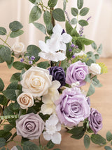 Lilac & Gold Wedding Artificial Floral Swag 2-Piece Arch Backdrop
