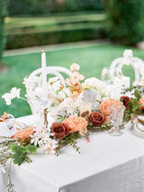 Silk Peony Garland 2 Pack For Wedding Arch Decor 6 Ft Orange Burnt