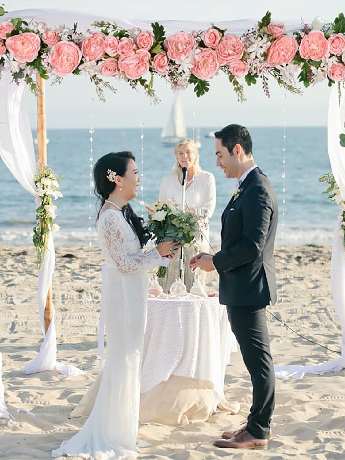 Pink Silk Peony Garland 2 Pack for Wedding Arch Decor