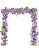 Wisteria Silk Peony Garland 6ft 2Pack Wedding Arch Backdrop