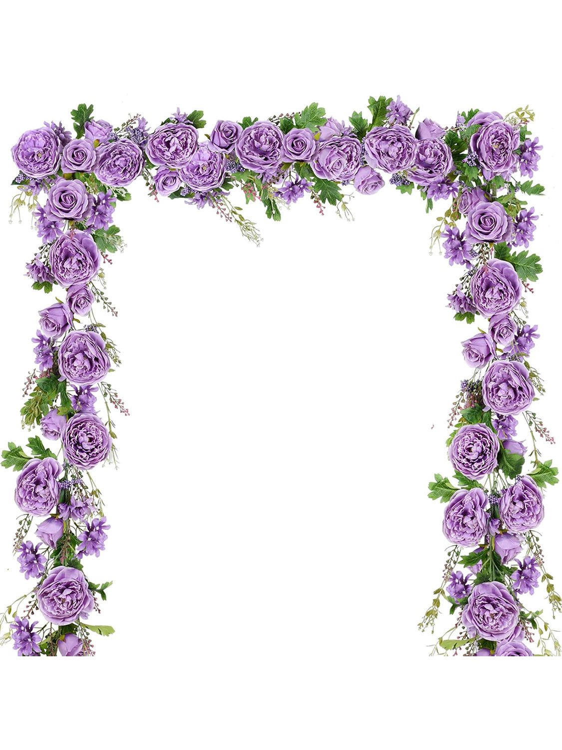 Wisteria Silk Peony Garland 6ft 2Pack Wedding Arch Backdrop