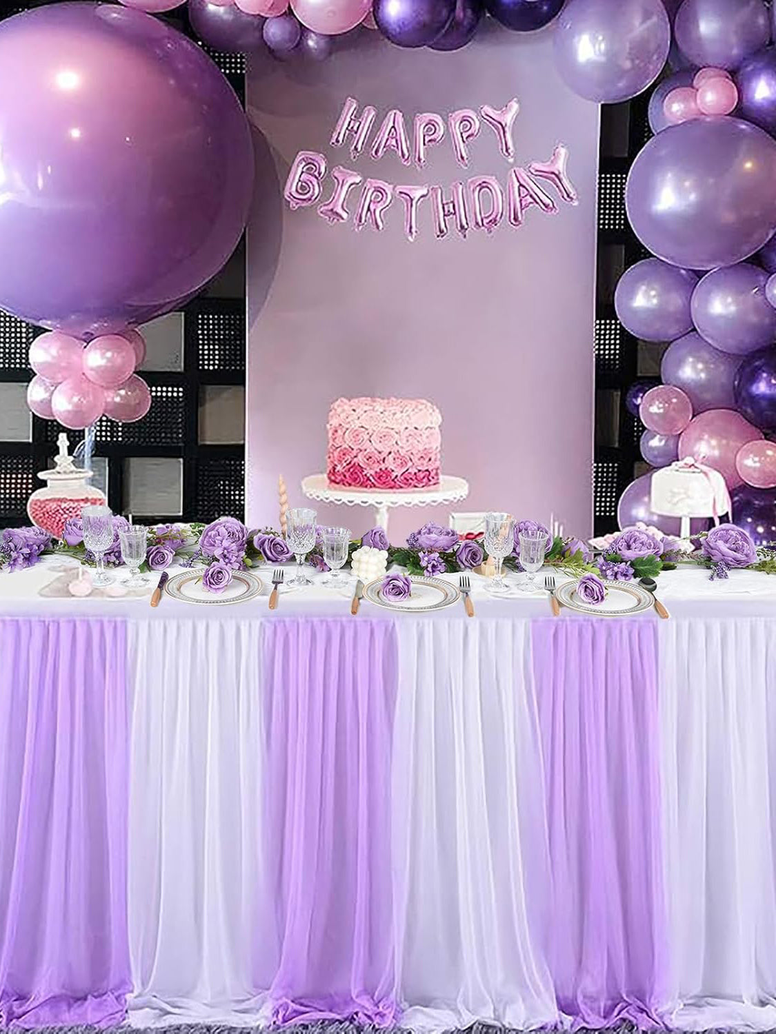 Wisteria Silk Peony Garland 6ft 2Pack Wedding Arch Backdrop