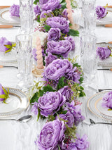 Wisteria Silk Peony Garland 6ft 2Pack Wedding Arch Backdrop