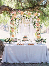 Champagne Silk Peony Garland 6ft 2 Pack For Wedding Arch