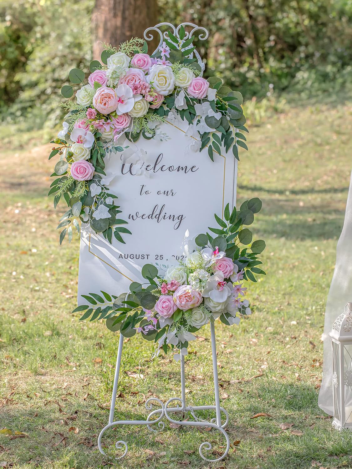 Wedding Arch Artificial Flowers Pack Of 2 Large Floral Swag For Boho Ceremony