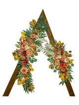 Artificial Flowers For Wedding Arch Two Floral Swags Burnt Orange