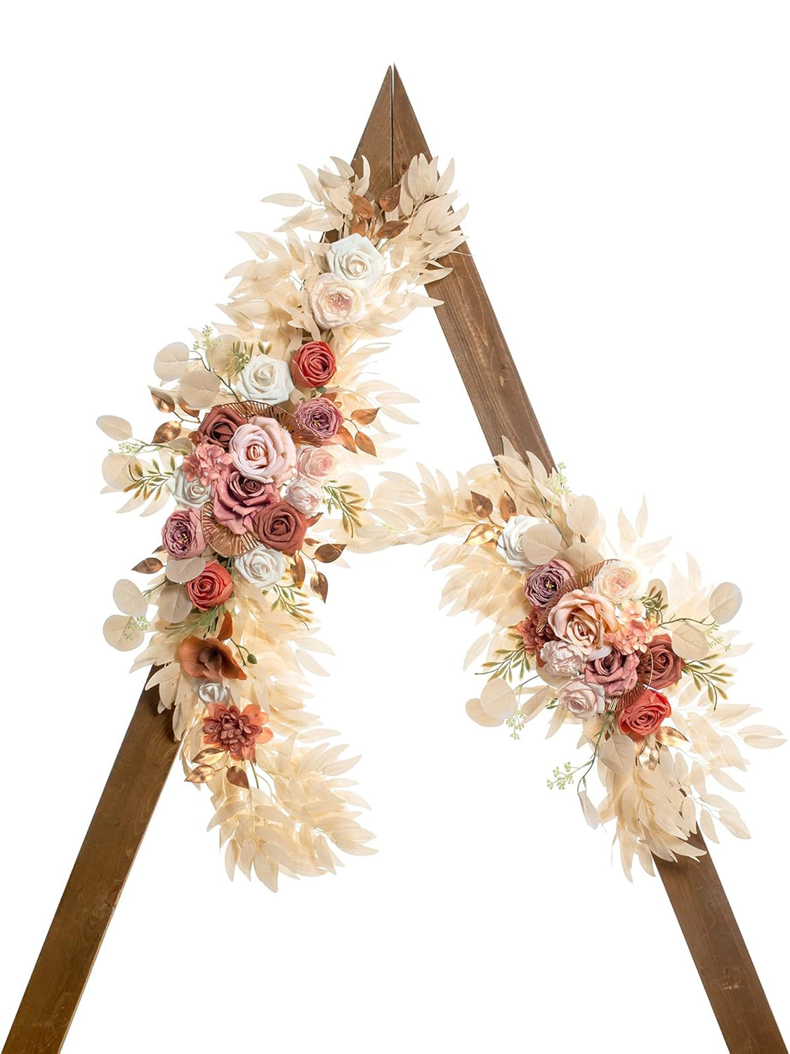 Champagne Wedding Arch Artificial Flowers Pack of 2 Large Floral Swags for Boho