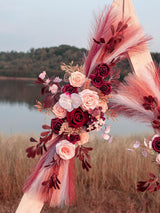 Pampas Wedding Arch Artificial Flowers Pack of 2 for Boho Wedding Decor